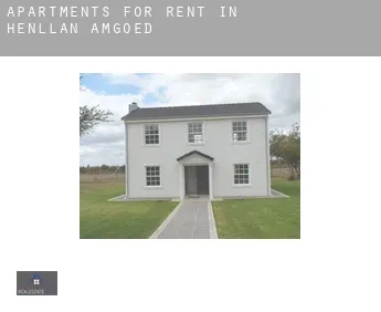 Apartments for rent in  Henllan Amgoed